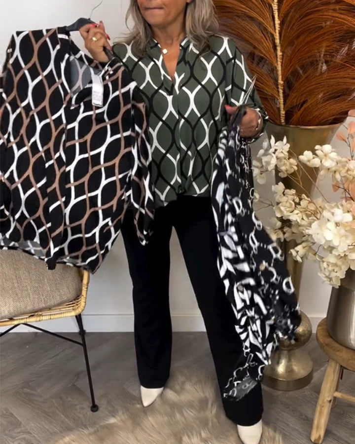 Aria | Abstract Print Blouse