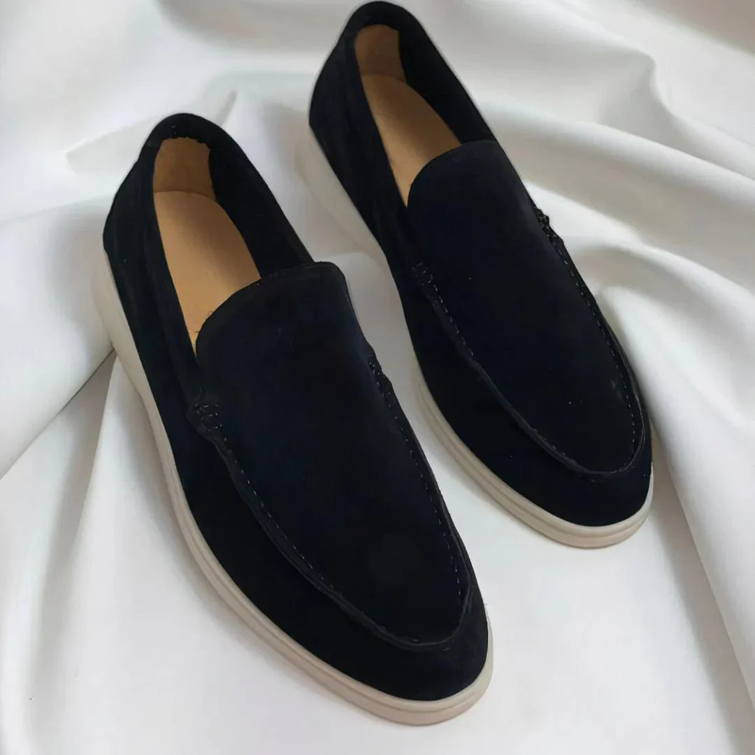 Luxury suede loafers