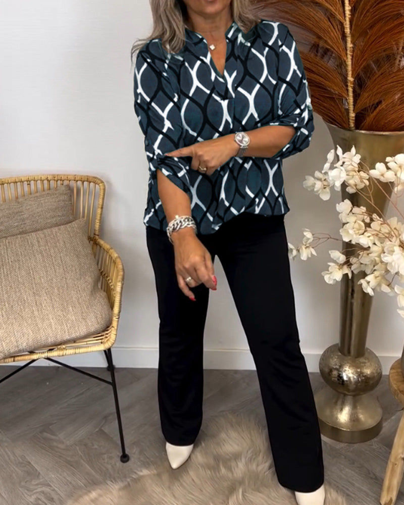 Aria | Abstract Print Blouse