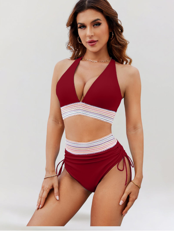 michelle™ High-Waisted Tummy Control Bikini Set