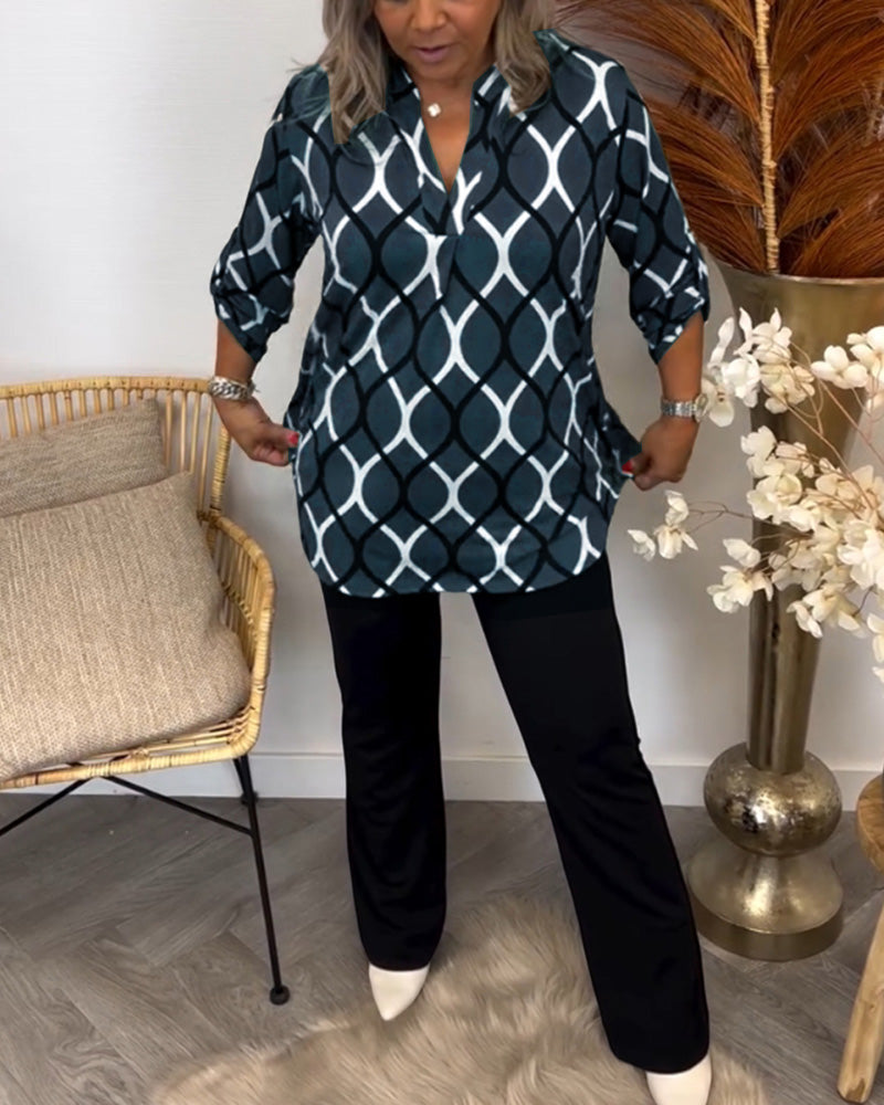 Aria | Abstract Print Blouse
