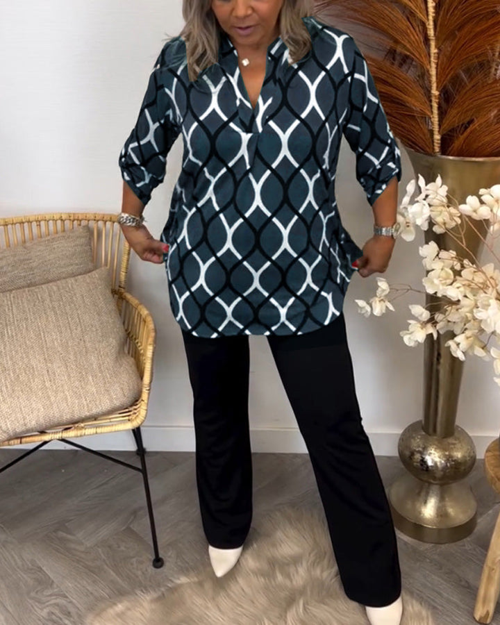 Aria | Abstract Print Blouse