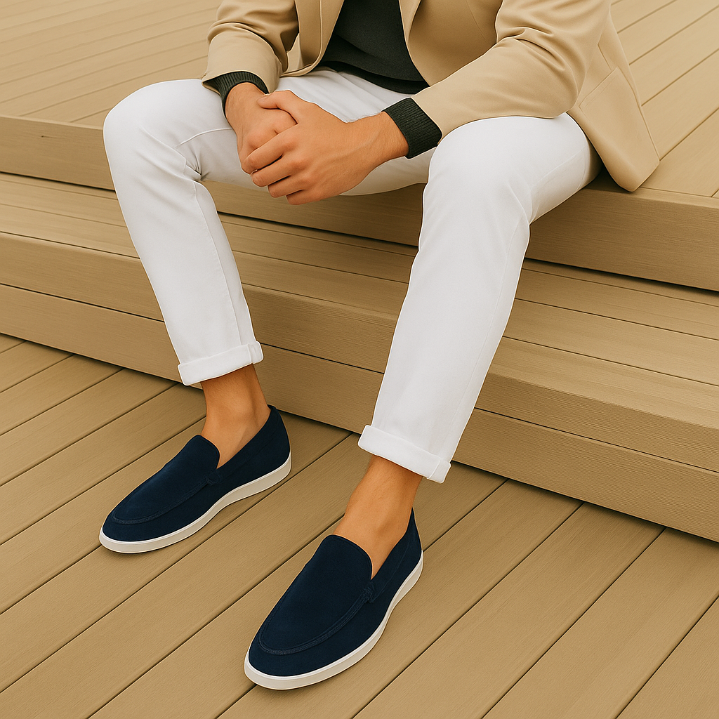 Luxury suede loafers