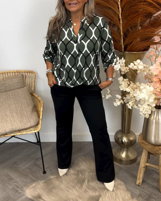 Aria | Abstract Print Blouse