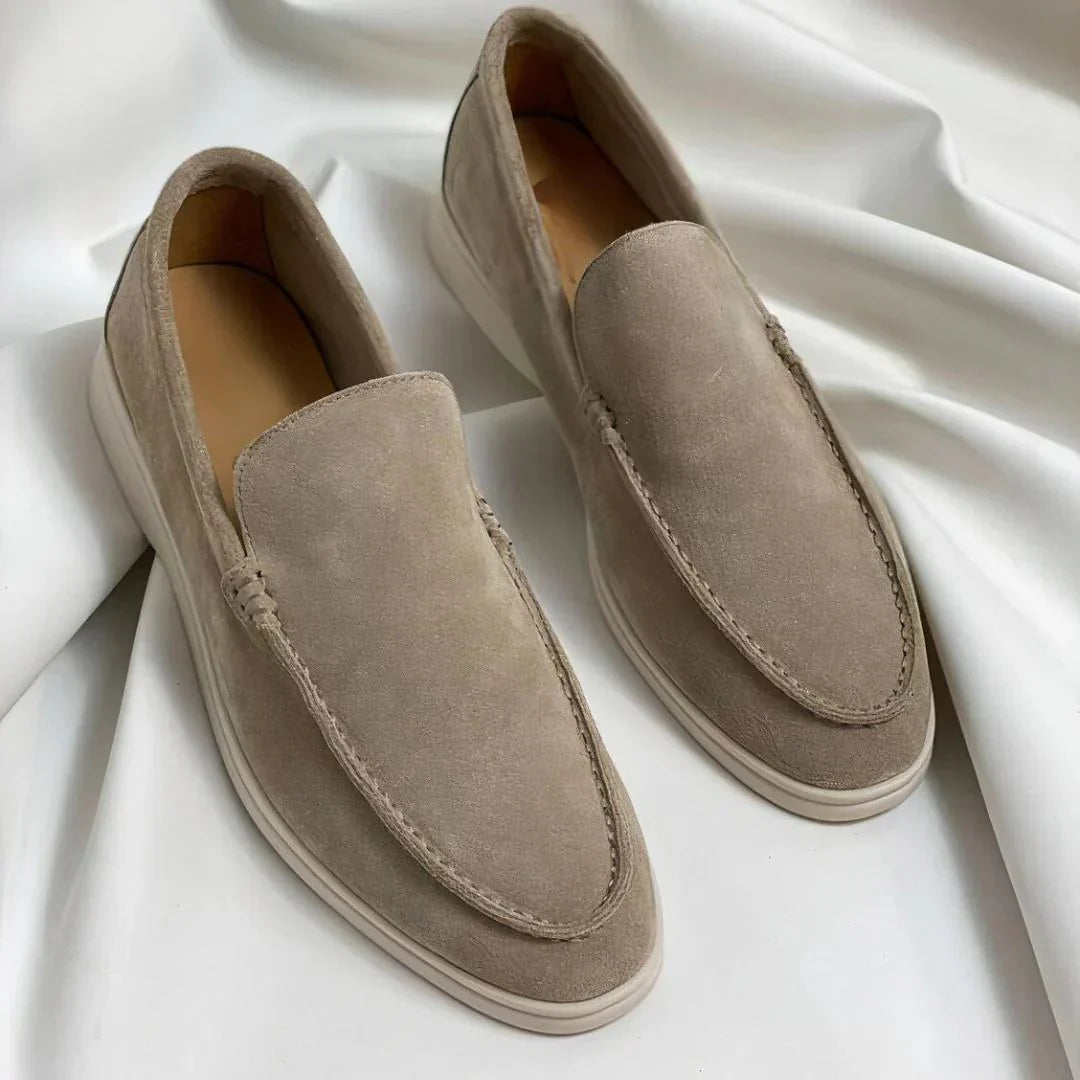 Luxury suede loafers
