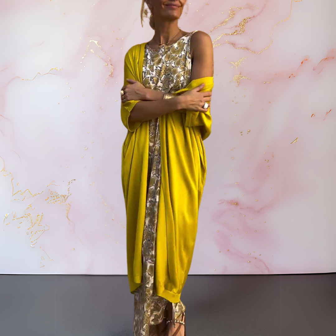 Celeste™ | Graceful Dress with Coordinated Vest