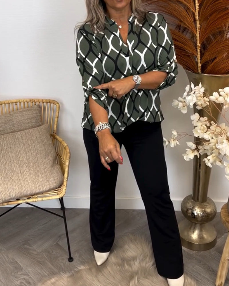Aria | Abstract Print Blouse