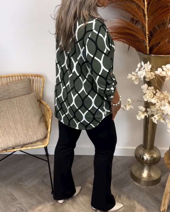 Aria | Abstract Print Blouse