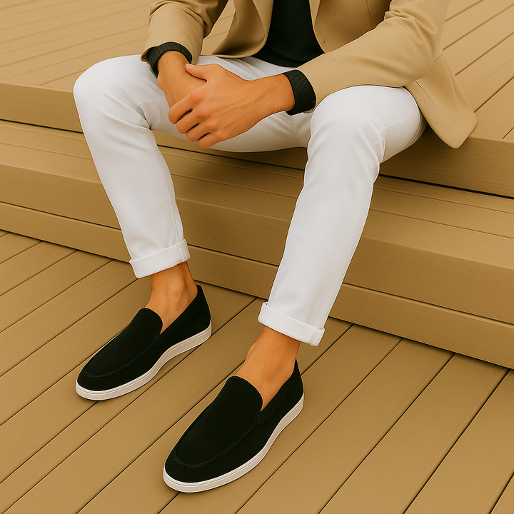 Luxury suede loafers