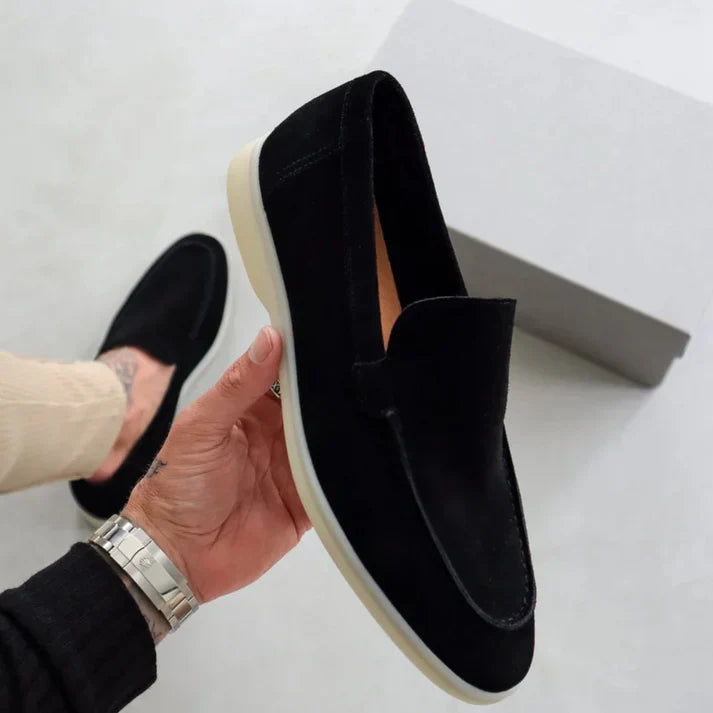 Luxury suede loafers