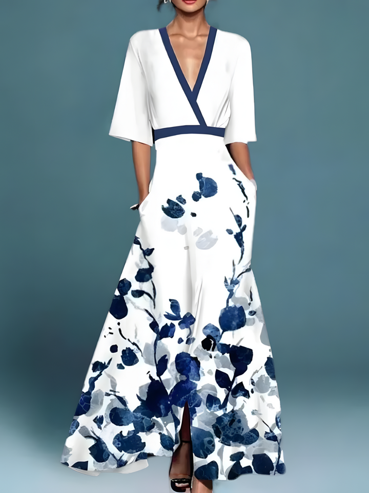 Angelica ™ | Graceful Floral Wrap Dress