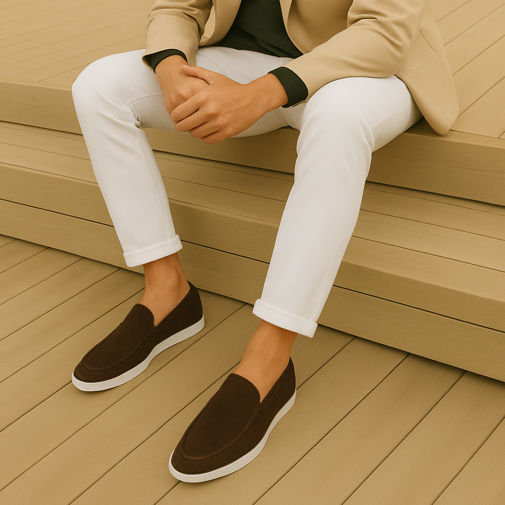 Luxury suede loafers